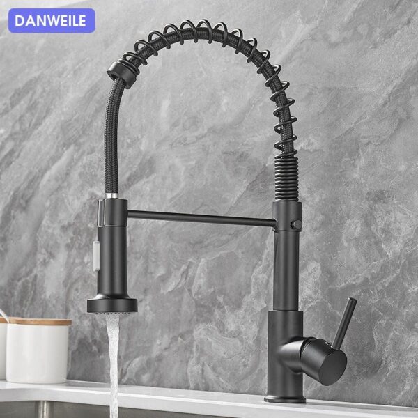 Rotatable Copper Dual-Temp Kitchen Faucet