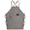 Denim Workwear Apron with Logo Print