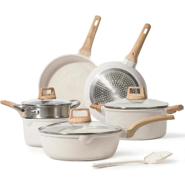 Non-Stick Marble Granite Coated Cookware Set